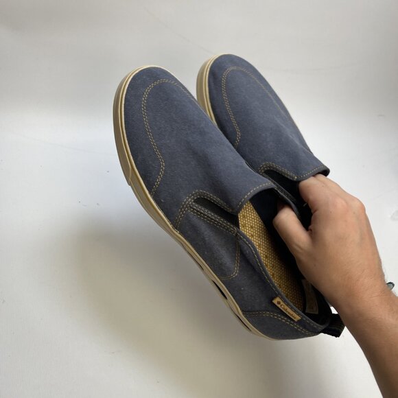 Columbia Vulc N Vent Boat Shoes Mens 12 US Navy Blue Canvas Slip On Sneakers - Picture 13 of 13